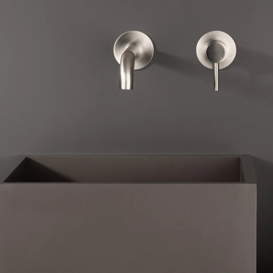 Built-in Sink Mixer Tap in Stainless Steel AISI 316L - Artigli Viadurini