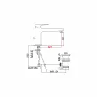 Bathroom Sink Mixer with Brass Drain Made in Italy - Sindra Viadurini