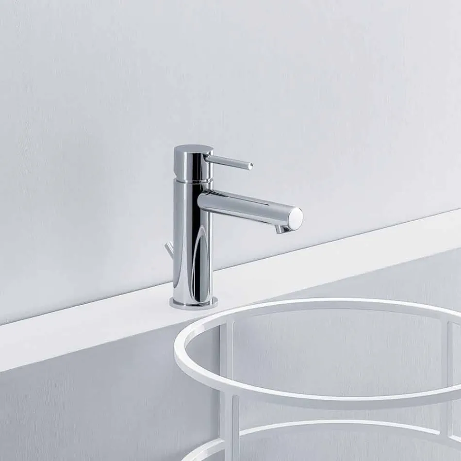 Modern Chrome Brass Bathroom Sink Mixer Made in Italy - Ermia Viadurini