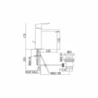 Bathroom Sink Mixer in Square Chromed Brass Made in Italy - Medida Viadurini