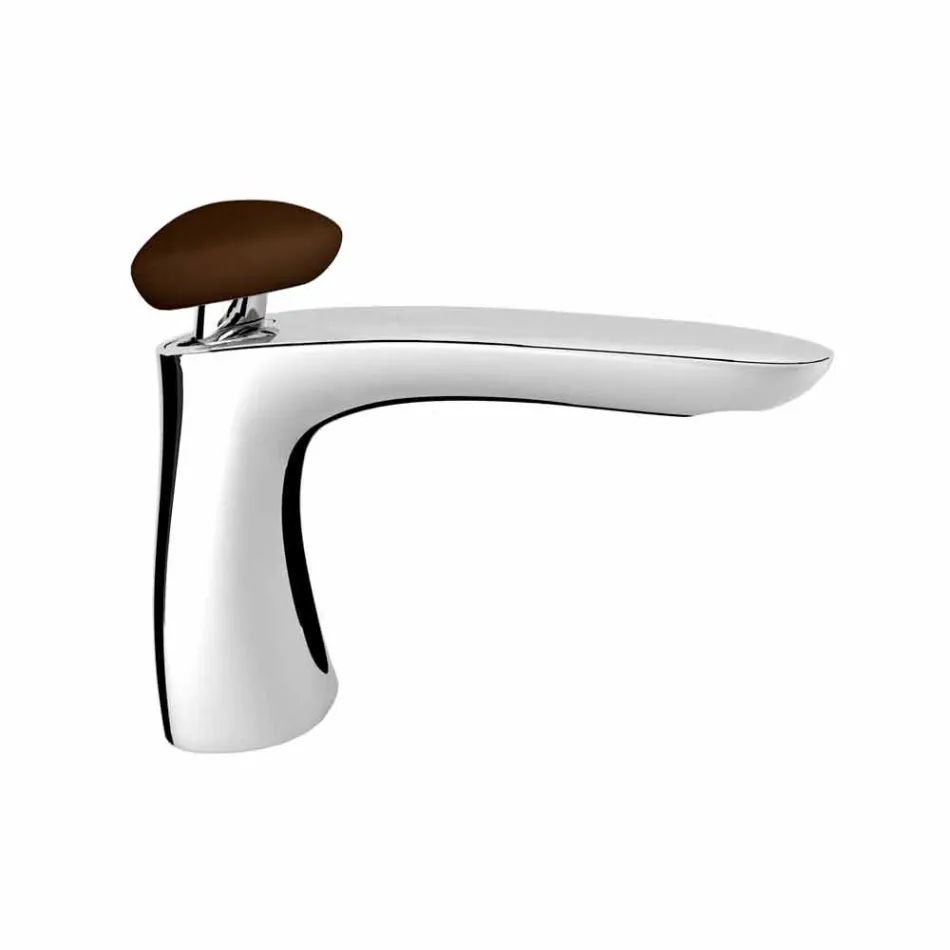 Modern Brass Bathroom Sink Mixer Made in Italy - Besugo Viadurini