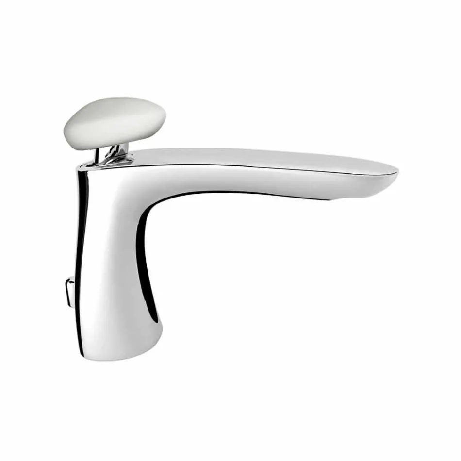 Modern Brass Bathroom Sink Mixer Made in Italy - Besugo Viadurini