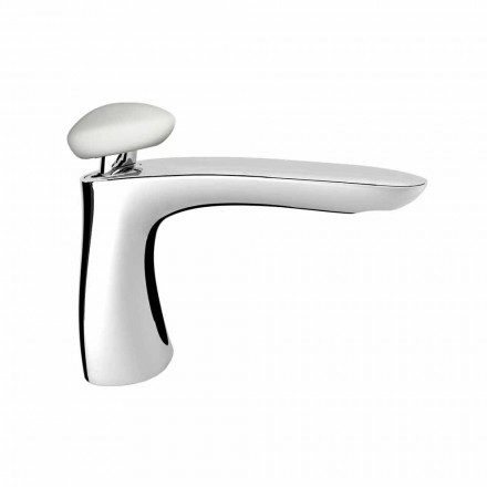 Modern Brass Bathroom Sink Mixer Made in Italy - Besugo Viadurini