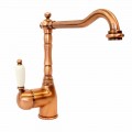 Classic Design Brass Mixer for Kitchen Basin Made in Italy - Carmel