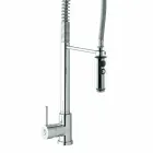 Kitchen Basin Mixer in Brass with Hand Shower Made in Italy - Kalimo Viadurini