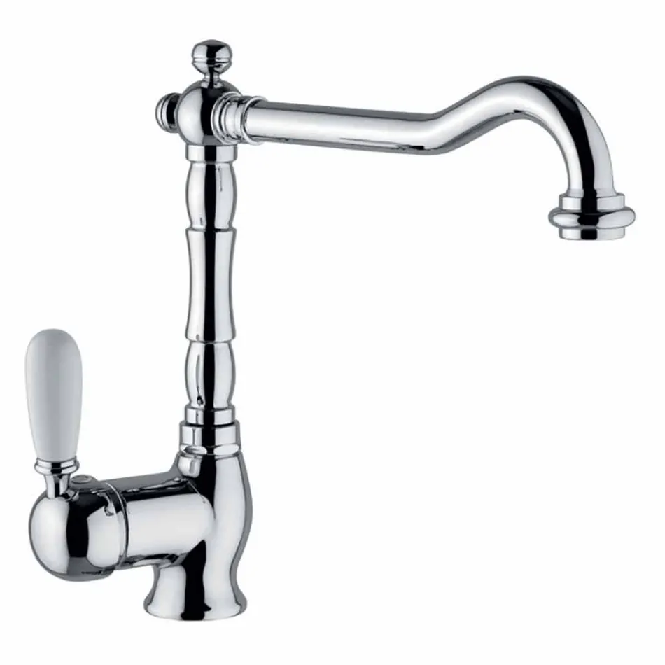 Classic Brass Kitchen Sink Mixer Made in Italy - Adonis Viadurini