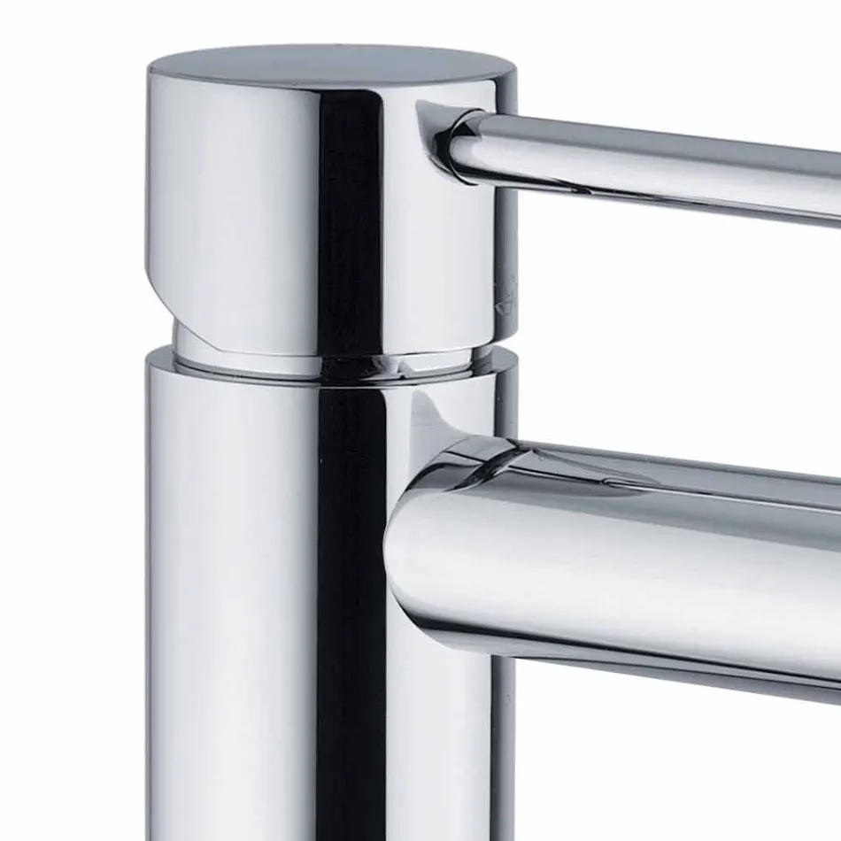 Brass Basin Mixer Chrome Finish Made in Italy - Ermia Viadurini