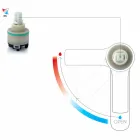 Adjustable Basin Mixer with Brass Spring Made in Italy - Cardio Viadurini