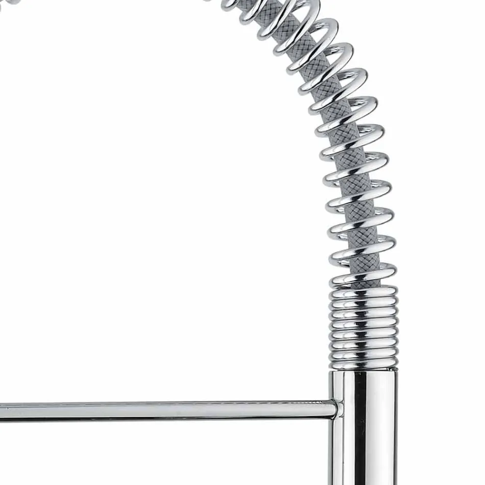 Adjustable Basin Mixer with Brass Spring Made in Italy - Cardio Viadurini