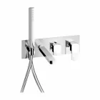 Modern Design Built-in Bath Mixer in Brass Made in Italy - Sika Viadurini