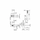 Made in Italy Design Built-in Bathtub Mixer - Panela Viadurini