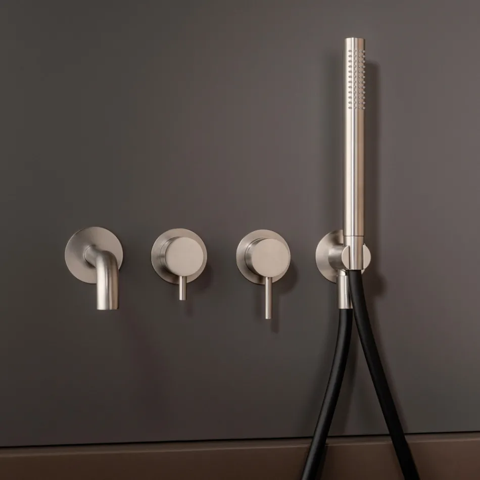 Built-in Bathtub Mixer in Stainless Steel AISI 316L - Claws Viadurini