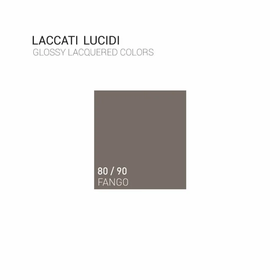 Bathroom cabinet with integrated design wooden sink Arya, made in Italy Viadurini