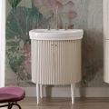 Cabinet with Two Doors and One Shelf with Washbasin Made in Italy - Candy
