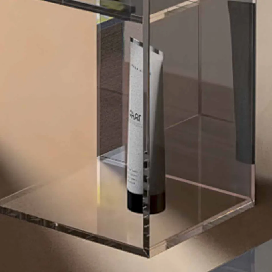 Container cabinet 3 modern design compartments, L180xH900 mm, Adelia Viadurini