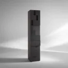 Azalea brushed larch wooden column cabinet Viadurini