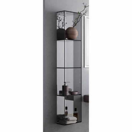 4-compartment bathroom cabinet, L300x H1400 mm, Adelia Viadurini