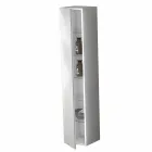 Column Bathroom Furniture 6 Shelves with Door in 4 Finishes - Antanta Viadurini