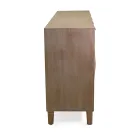 Indoor Cabinet with 4 Doors with MDF Veneer and Fir Legs - Tempesta Viadurini