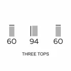 Design Furniture in Wood with Round Shelves in Gres Made in Italy - Aspide Viadurini