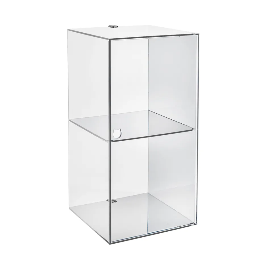 Plexiglass Wall-Mounted Bathroom Cabinet in 4 Colors Made in Italy - Ligea Viadurini