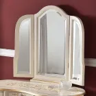 Wooden Dressing Table with Drawers and Mirror Made in Italy - Luxury Viadurini