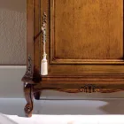 Classic Wooden Phone Holder with Door Made in Italy - Richard Viadurini