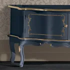 Classic Wooden TV Stand with Doors and Compartments Made in Italy - Leonor Viadurini