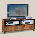 Classic TV Stand in Luxury Walnut Wood Made in Italy - Prince
