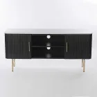 TV Stand with Marble Top and Mango Wood Frame - Fisherman Viadurini