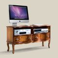 Wooden Tv Stand 2 Drawers Classic Style Made in Italy - Prince