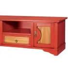 TV Stand in Veneered Wood with Different Finishes Made in Italy - Purusha Viadurini