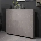 Multifunctional Rotating Cabinet with TV Stand and Integrated Table Made in Italy - Illusione Viadurini