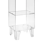 Transparent Plexiglass Showcase Italian Design 4 Shelves - Raganella Viadurini