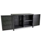 Outdoor Cabinet in Aluminum with 2 Doors in Different Finishes - Hotel Viadurini