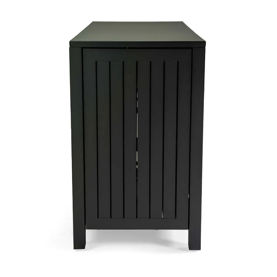 Outdoor Cabinet in Aluminum with 2 Doors in Different Finishes - Hotel Viadurini