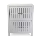 Outdoor Cabinet in Aluminum with 2 Drawers in Different Finishes - Hotel Viadurini