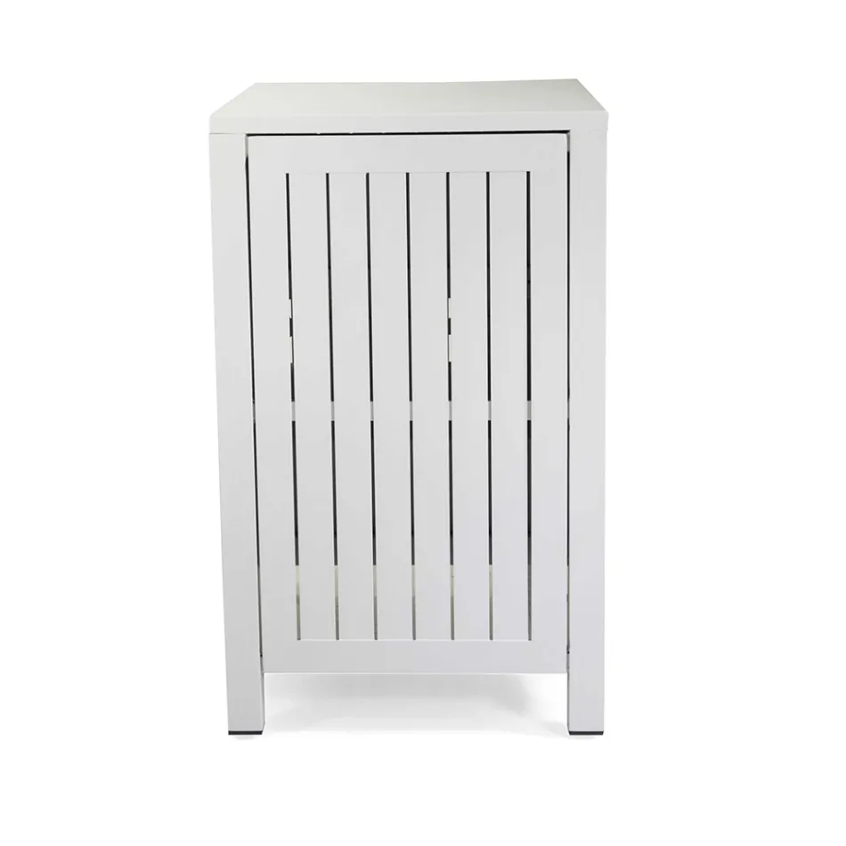 Outdoor Cabinet in Aluminum with 2 Drawers in Different Finishes - Hotel Viadurini