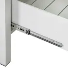 Outdoor Cabinet in Aluminum with 2 Drawers in Different Finishes - Hotel Viadurini