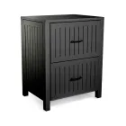 Outdoor Cabinet in Aluminum with 2 Drawers in Different Finishes - Hotel Viadurini