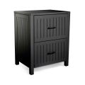 Outdoor Cabinet in Aluminum with 2 Drawers in Different Finishes - Hotel