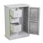 Indoor Cabinet Made of Wood with 1 Door and 4 Drawers - Meduse Viadurini