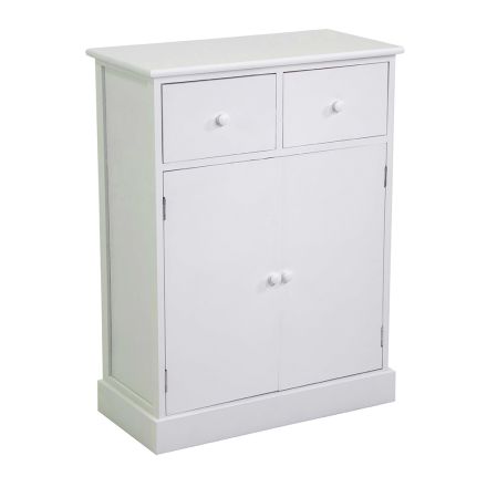 Indoor Cabinet Made of Wood with 2 Doors and 2 Drawers - Meduse Viadurini