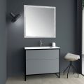 Luxury Design Bathroom Furniture in Wood 90 cm Made in Italy - Cizco
