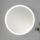 Bathroom Furniture in White Wood and Walnut and Ceramic 156 cm Made in Italy - Renga Viadurini