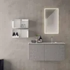 Suspended Design Furniture, Modern Bathroom Composition - Callisi9 Viadurini