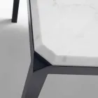 My Home Bebop design table white marble H74xL210cm made in Italy Viadurini