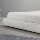 My Home Long Island padded leather double bed made in Italy Viadurini