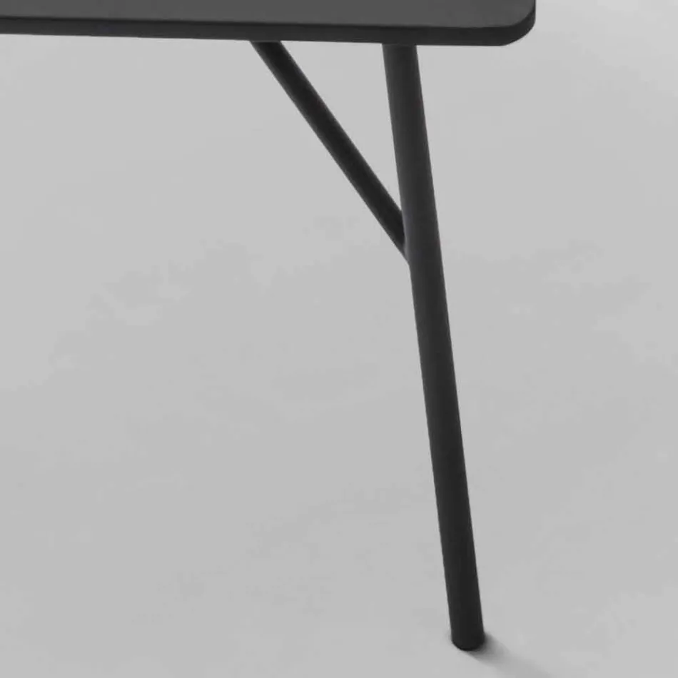 My Home Mek coffee table MDF anthracite gray design L79xH39cm made Italy Viadurini