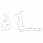 My Home Tetris mobile living room tower design MDF H196cm made in Italy Viadurini